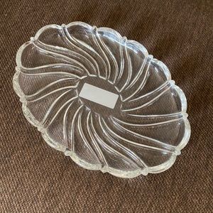 Mikasa Sweet Dish - “Peppermint Clear”